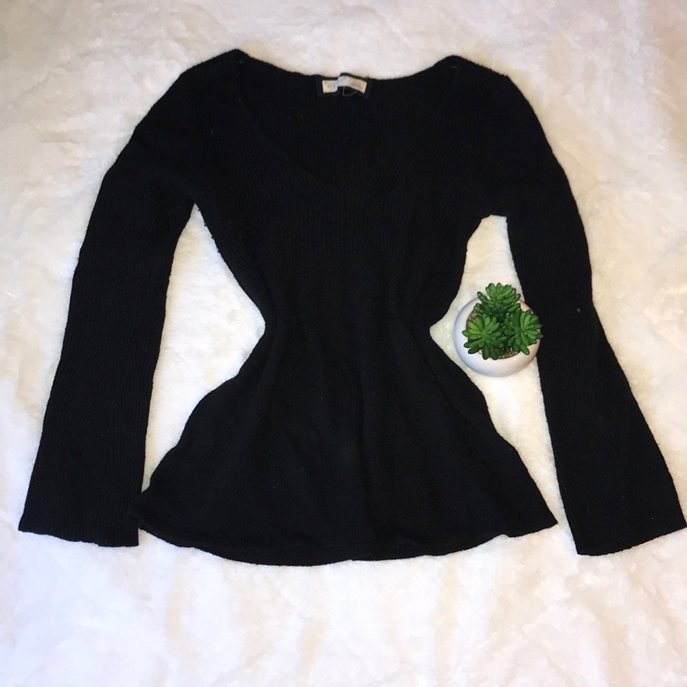 Black flair sweater